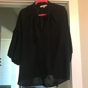 Unique black blouse